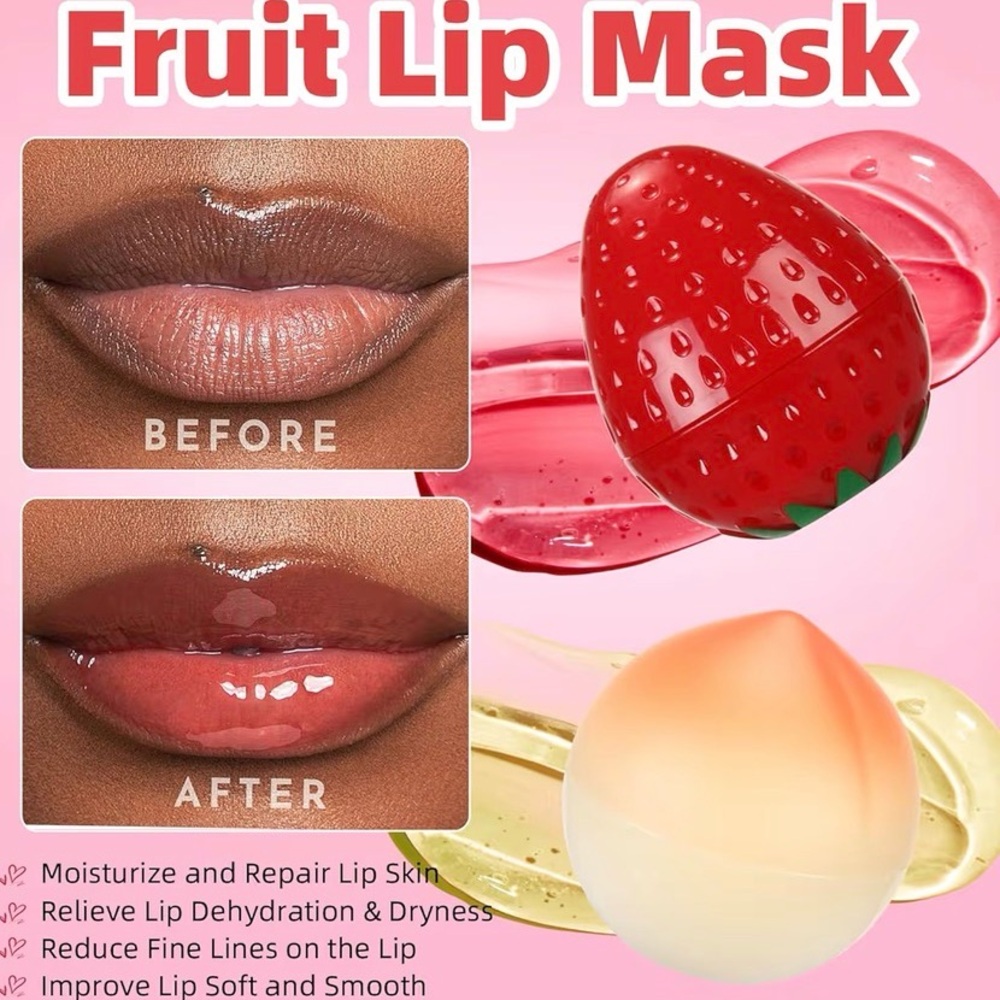 🍓🍏SULILY Tinted Bee Lip Balm Fruits Pot - Picture 3 of 6